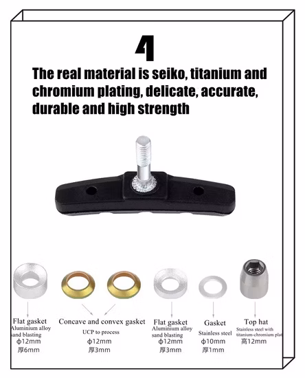 Customized Bicycle Brake Pads Shoes Mountain Bike with V Brake