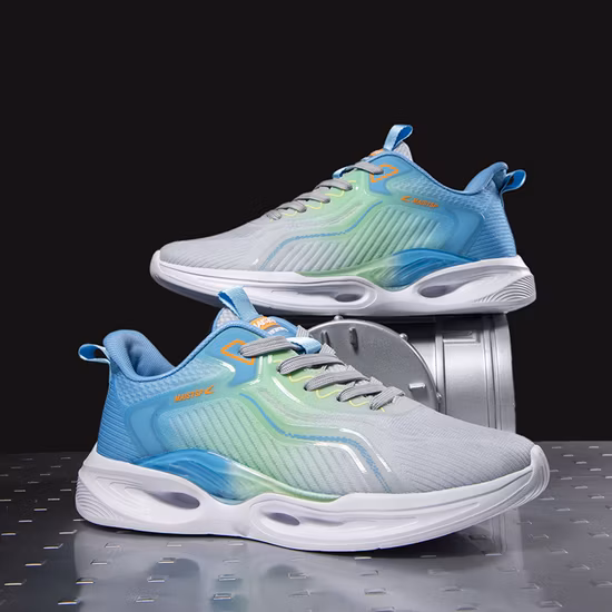 Men′s High Quality Breathable Shock Absorbing Lightweight Sport Running Shoes